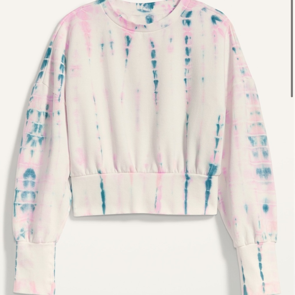 Old Navy Tie Dye cropped sweatshirt
